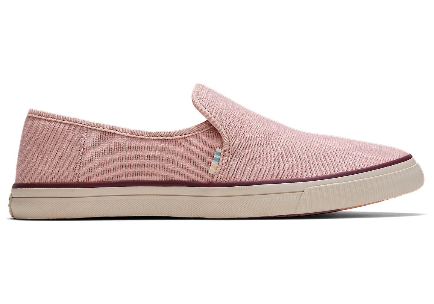 Toms Topanga Heritage Canvas Clemente - Womens Slip Ons - Pink - NZ - 768143NRI